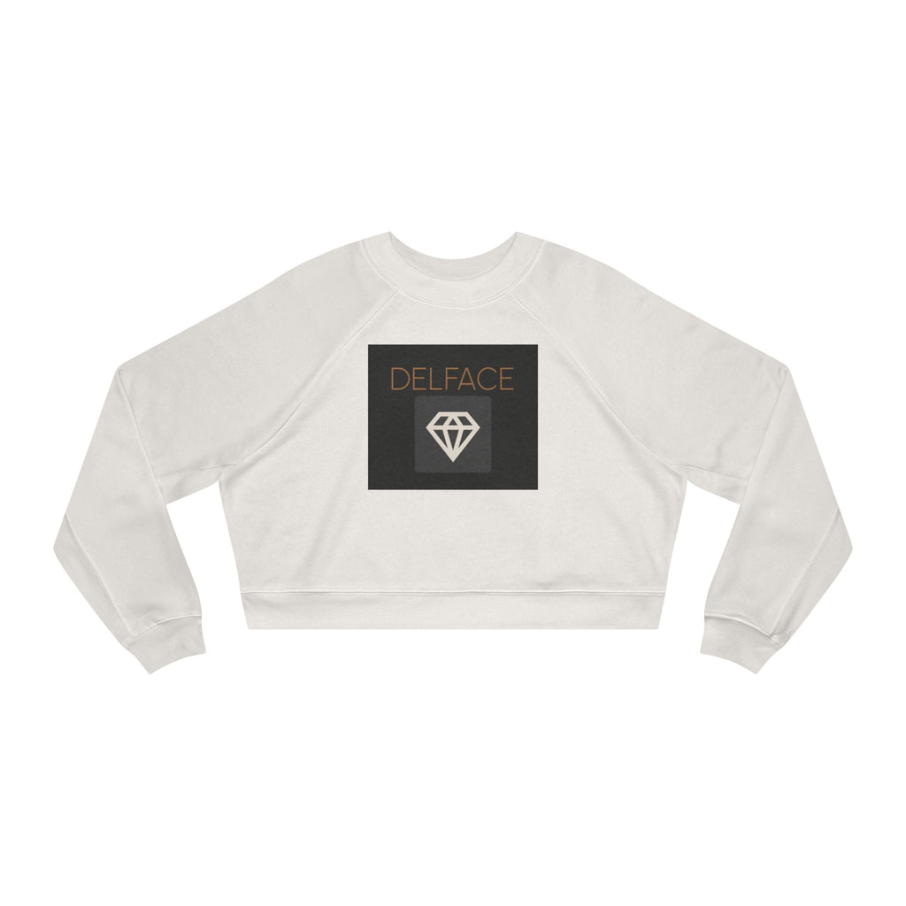 DELFACE, Chic Women's Cropped Fleece Pullover, Casual Fashion, Layering Essential, Cozy Gift, Trendy Streetwear, Dressed Up Relaxation