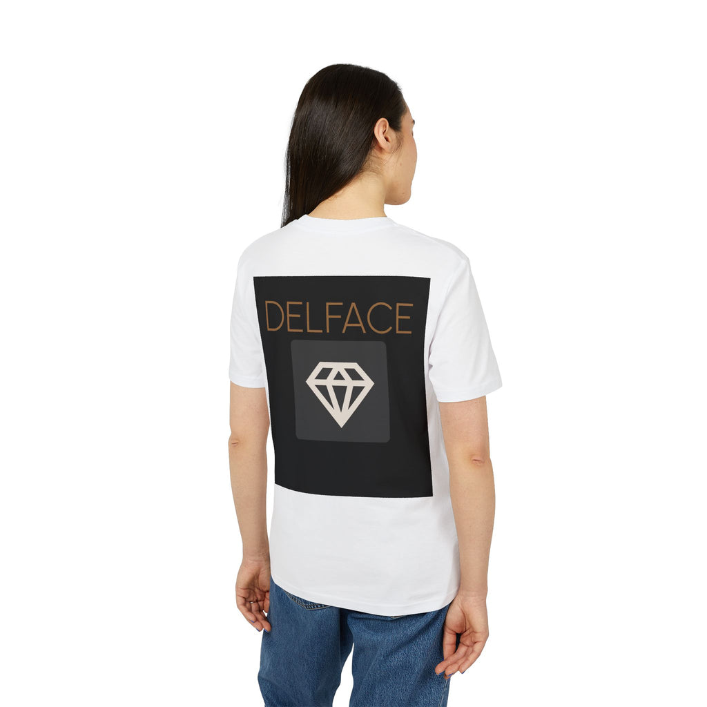 DELFACE T-shirt, Coffee Lover's Tee, Casual Wear, Gift for Creatives, Hustle and Relax Vibes, Stylish Graphic Tee