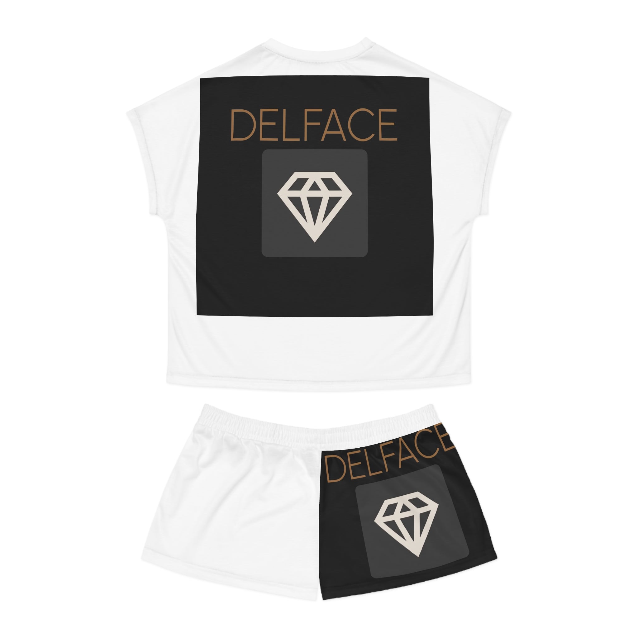 Stylish Women's DELFACE Pajama Set, Cozy Sleepwear, Perfect Gift for Her, Cute Loungewear, Bedtime Outfit, 'It's a New Day' Design