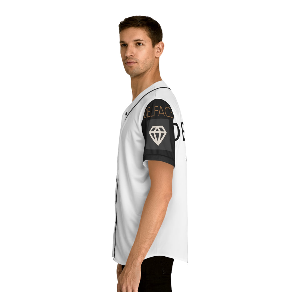 Stylish Men's Baseball DELFACE Jersey, Cool Sportswear, Casual Streetwear, Unisex Gift, Trendy Athleisure, Fan Apparel, Summer Fashion