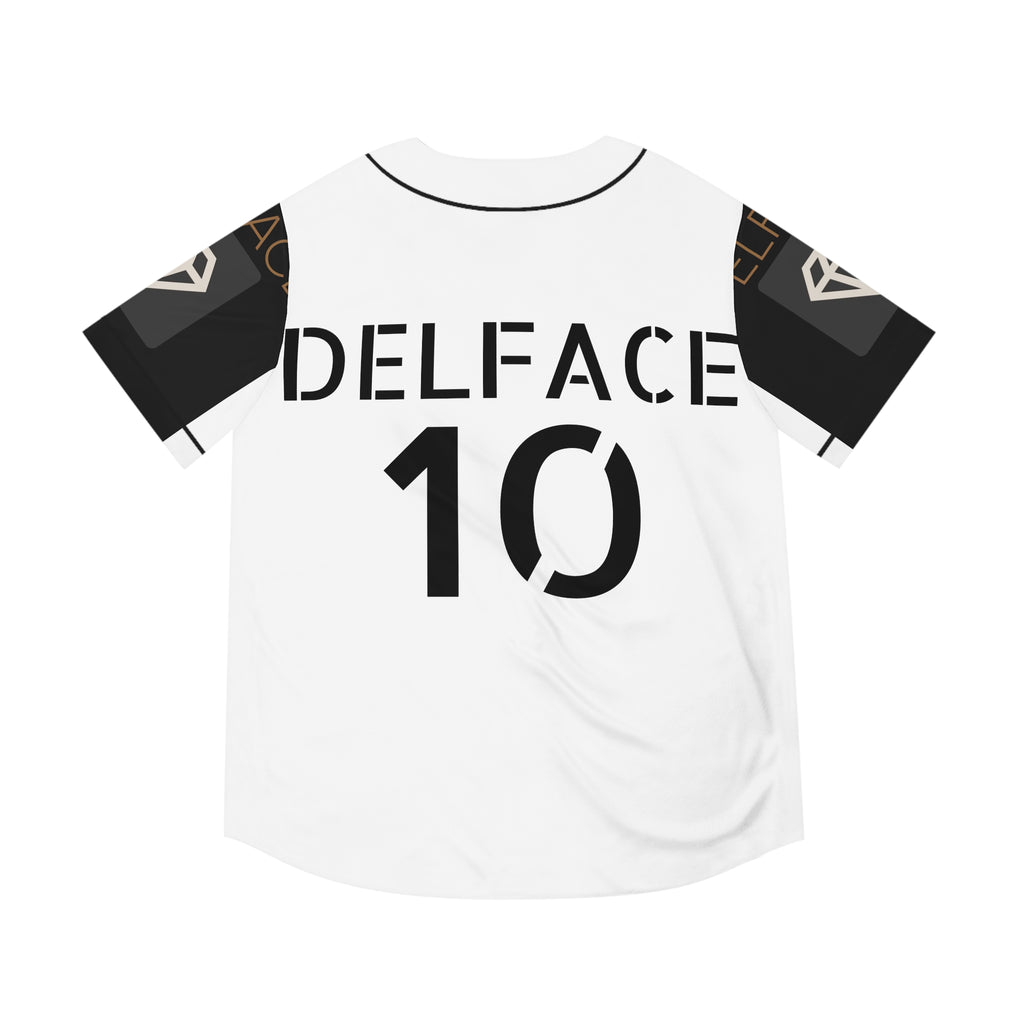Stylish Men's Baseball DELFACE Jersey, Cool Sportswear, Casual Streetwear, Unisex Gift, Trendy Athleisure, Fan Apparel, Summer Fashion