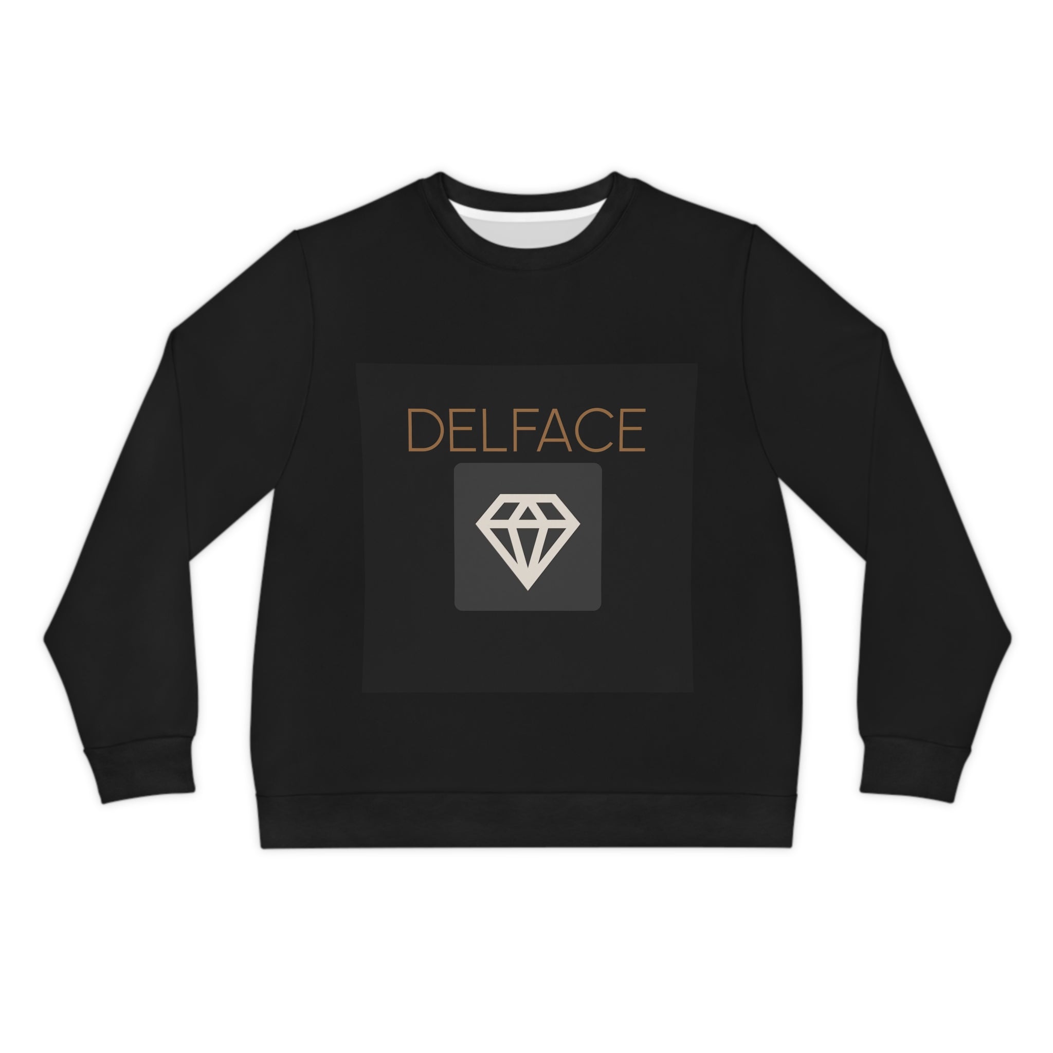 Stylish Lightweight DELFACE Sweatshirt for Trendsetters, Cozy Casual Wear, Perfect Gift for Friends, Unique AOP Design