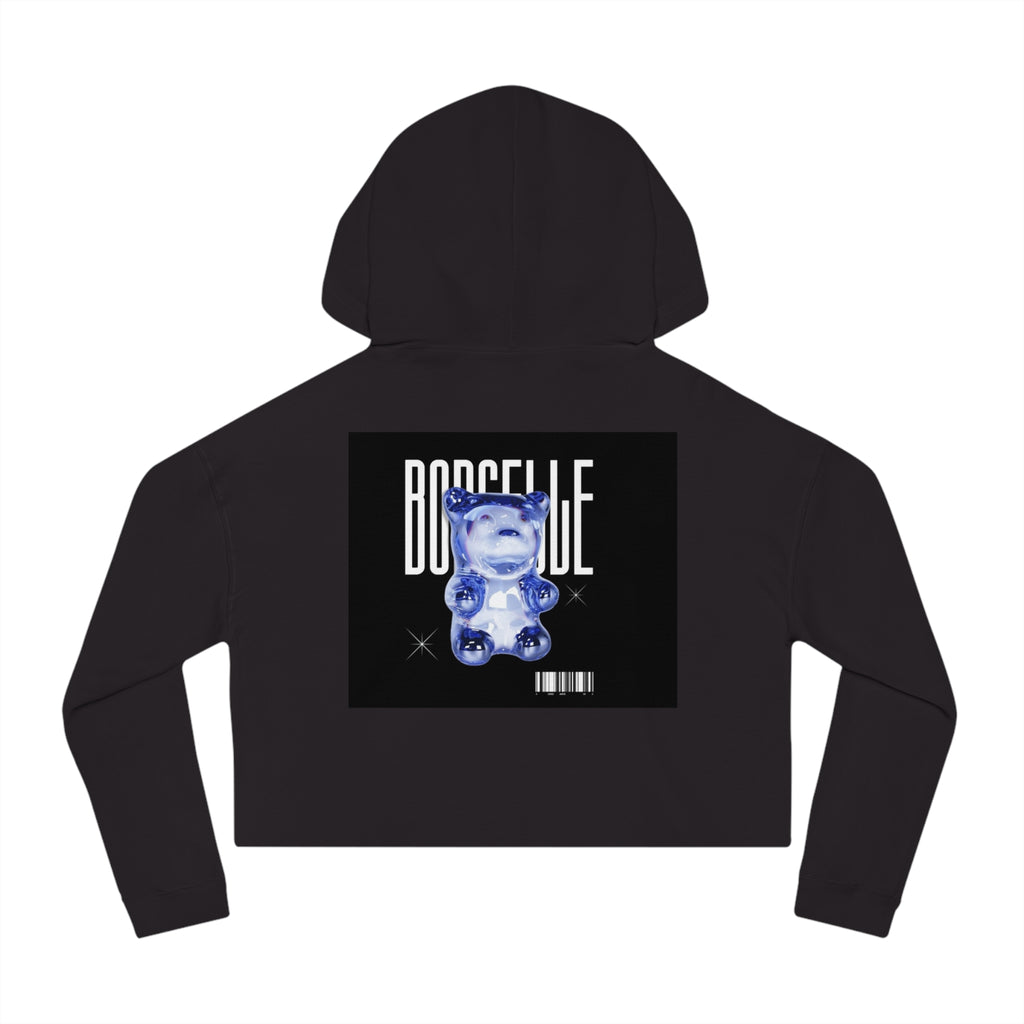 Cropped Hoodie — DELFACE "Hope" & Blue Gummy Bear Graphic