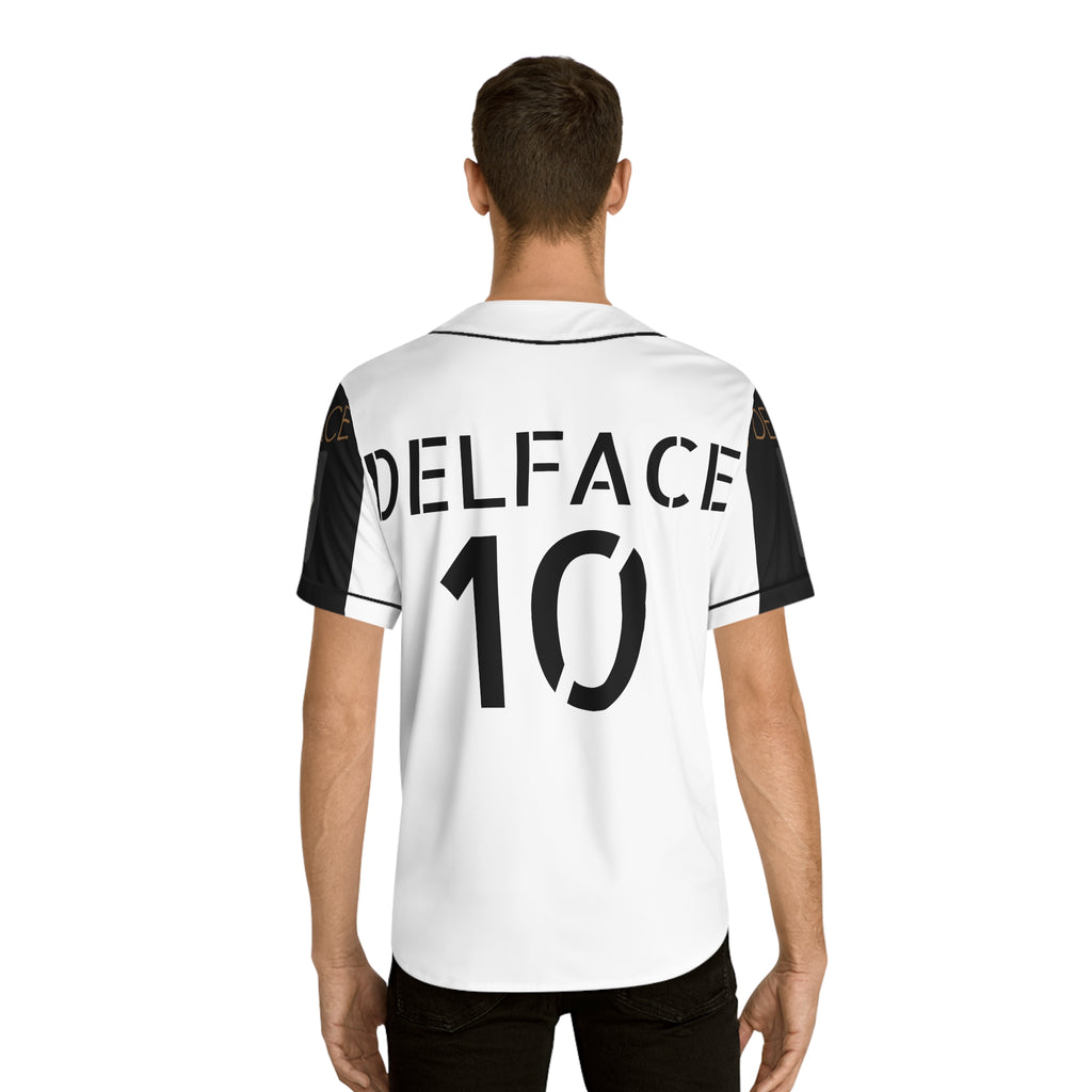 Stylish Men's Baseball DELFACE Jersey, Cool Sportswear, Casual Streetwear, Unisex Gift, Trendy Athleisure, Fan Apparel, Summer Fashion