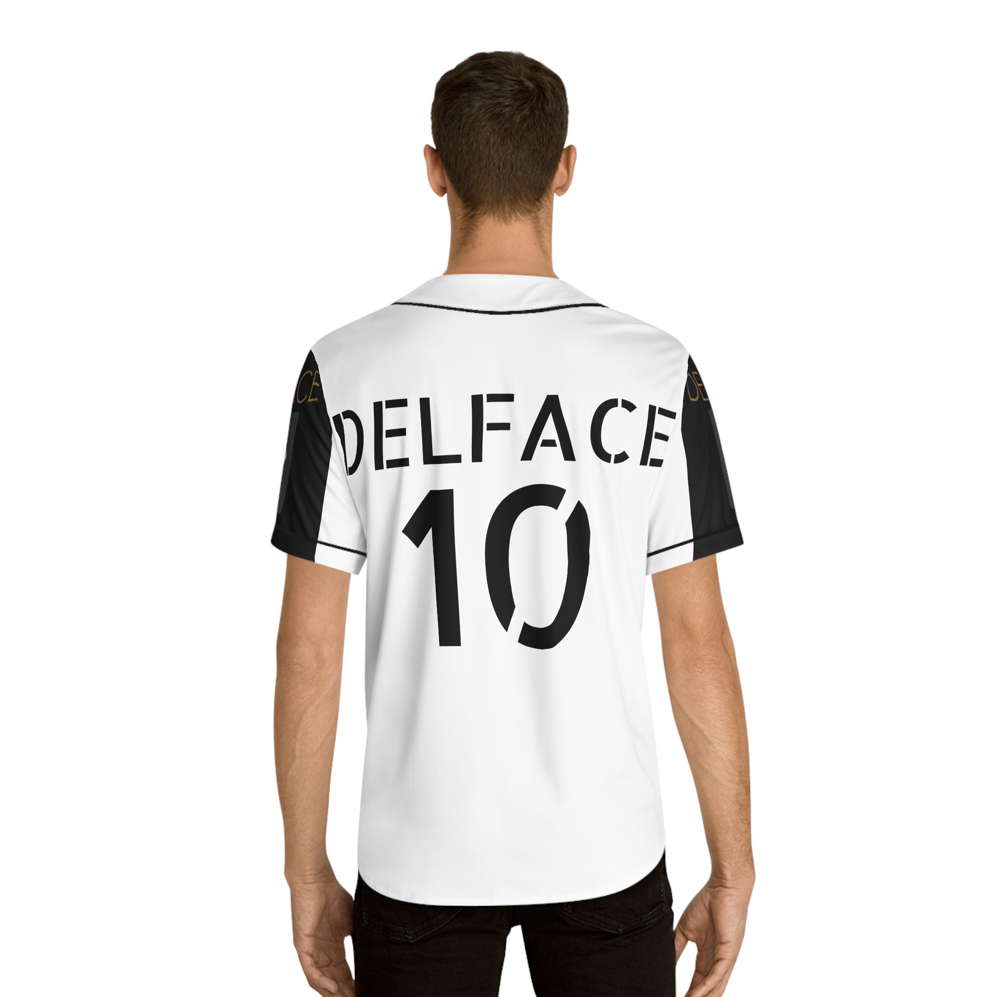 Stylish Men's Baseball DELFACE Jersey, Cool Sportswear, Casual Streetwear, Unisex Gift, Trendy Athleisure, Fan Apparel, Summer Fashion