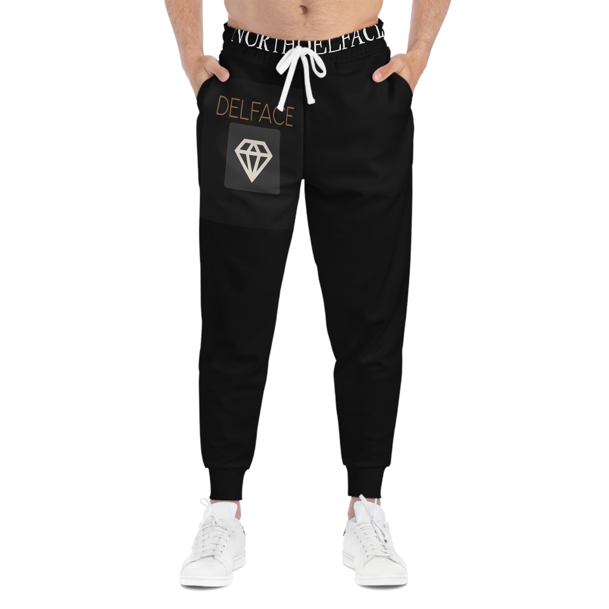 Stylish Athletic DELFACE Joggers, Fitness Pants, Casual Wear, Sports Apparel, Gift for Athletes, Everyday Joggers