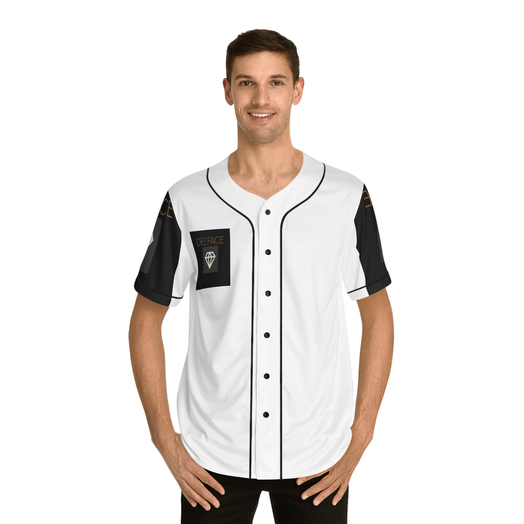 Stylish Men's Baseball DELFACE Jersey, Cool Sportswear, Casual Streetwear, Unisex Gift, Trendy Athleisure, Fan Apparel, Summer Fashion