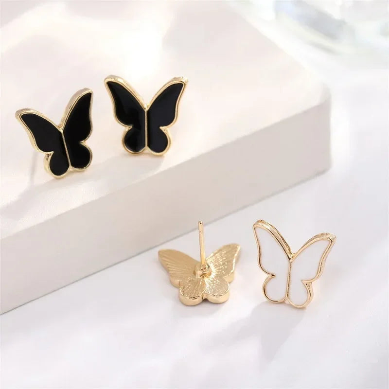 4Pcs/Set Fashion Butterfly Pendant Necklace Earrings Ring Bracelet Set For Women Engagement Wedding Jewelry Set Gift