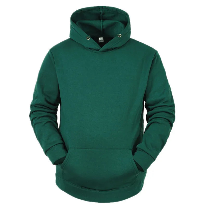 Sudadera con capucha de Color sólido para hombre conjunto de dos piezas con pantalones para correr ropa deportiva informal para