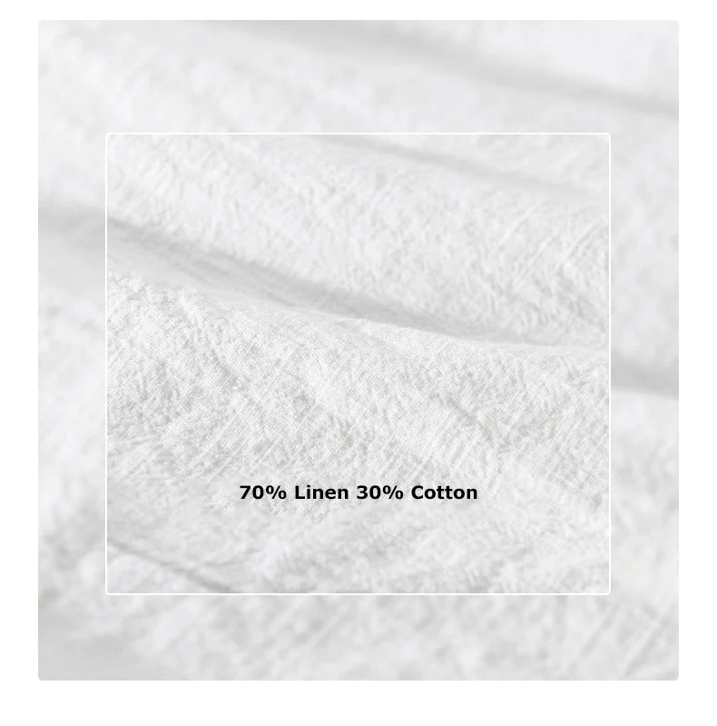 9896 High Quality Men Cotton Linen Casual Shirt Simple Solid Color Stand Collar Long Sleeve Basic Blouse Healthy Cozy Daily Tops