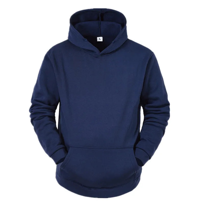 Sudadera con capucha de Color sólido para hombre conjunto de dos piezas con pantalones para correr ropa deportiva informal para