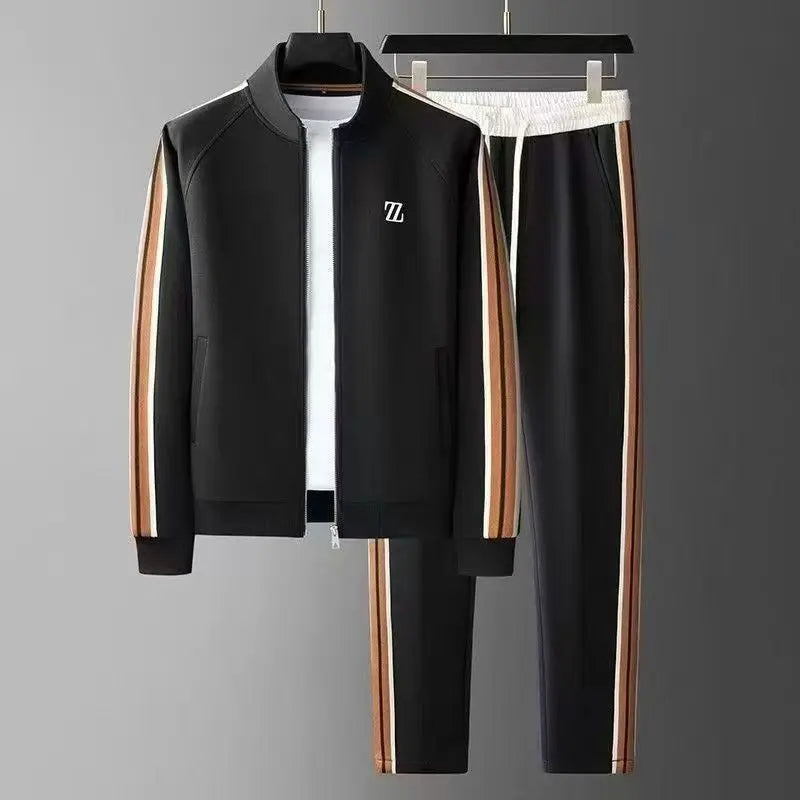 2025 men tracksuit Sportswear Suit Men's Jacket Trendy ins Embroidered Fashion Men's Jacket Trousers Two-Piece Set men clothing