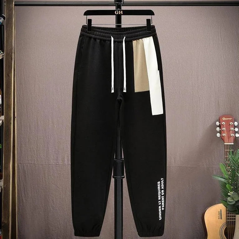 Men Loose Tracksuit Set M-8XL Sweatshirt Sweatpants 2 Piece Sets Korean Style Top Sports Pants Suits Clothes for Men 2025