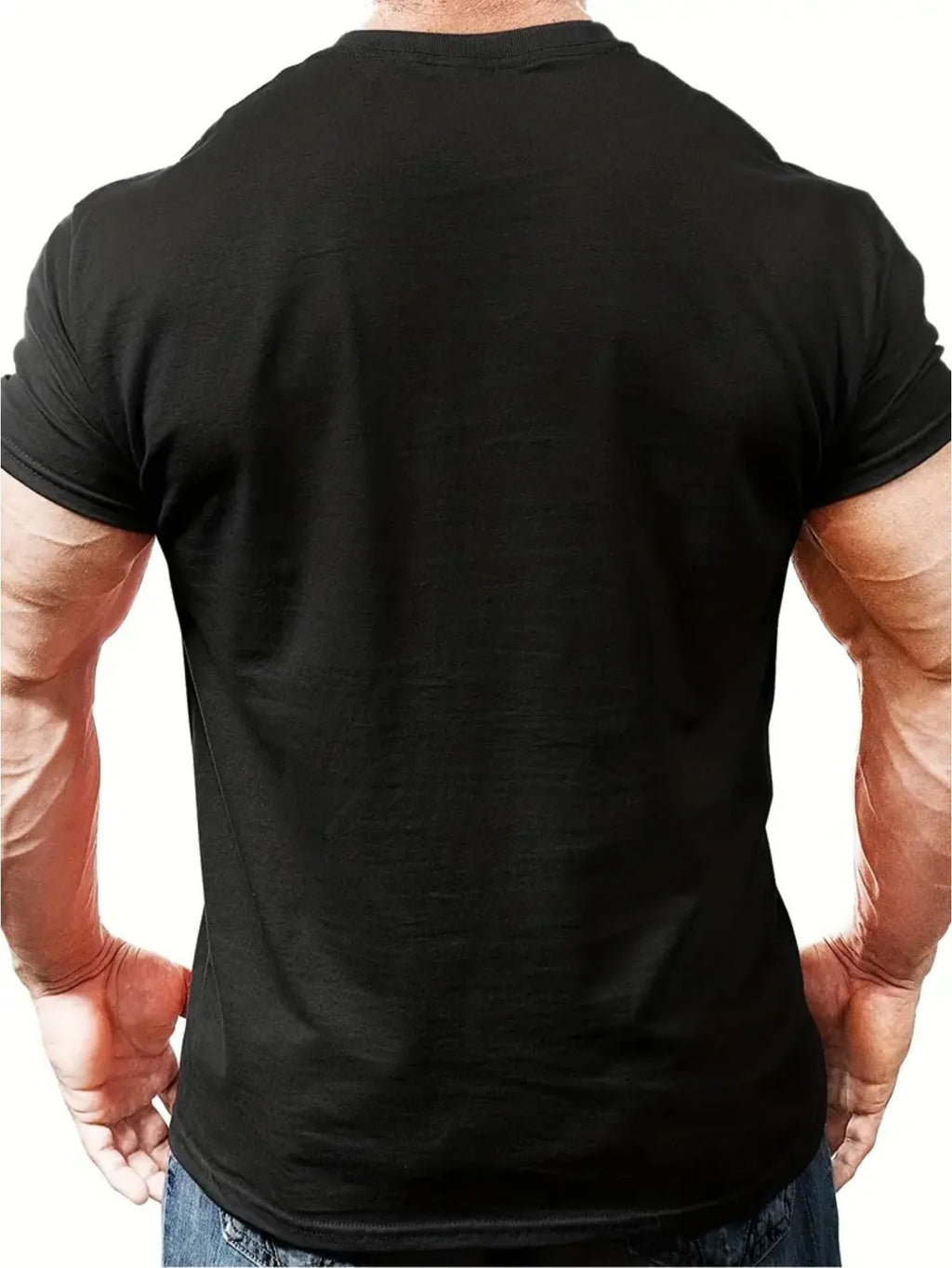 Summer men's 100% pure cotton poker card graphic print casual loose sports comfortable round neck short sleeved T-shirt top